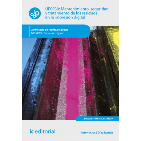 Mantenimiento, seguridad y tratamiento de los residuos en la impresión digital. ARGI0209