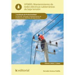 Mantenimiento de redes eléctricas subterráneas de baja tensión. UF0895 (2ª Ed.)