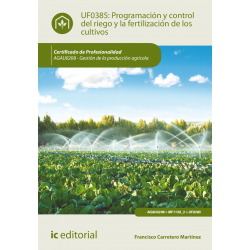 Programación y control del riego y la fertilización de los cultivos. AGAU0208