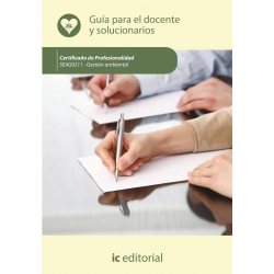 Gestión ambiental. SEAG0211 - Guía para el docente y solucionarios