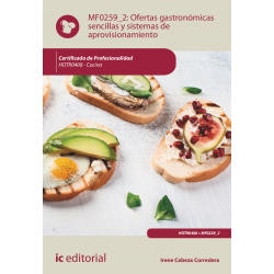 Ofertas gastronómicas sencillas y sistemas de aprovisionamiento. HOTR0408