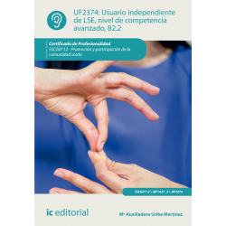 Usuario independiente de LSE, nivel de competencia avanzado B2.2. SSCG0112