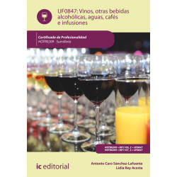 Vinos, otras bebidas alcohólicas, aguas, cafés e infusiones. HOTR0209