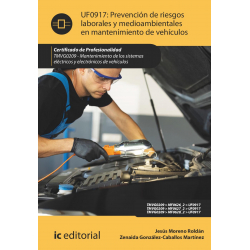 Prevención de riesgos laborales y medioambientales en mantenimiento de vehículos. TMVG0209