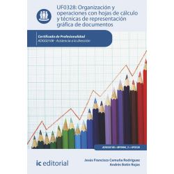 Organización y operaciones con hojas de cálculo y técnicas de representación gráfica de documentos. UF0328