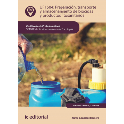 Preparación, transporte y almacenamiento de biocidas y productos fitosanitarios UF1504