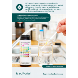 Operaciones de comprobación de los sistemas de dosificación y de la calidad del agua en instalaciones... UF2403 