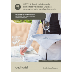 Servicio básico de alimentos y bebidas y tareas de postservicio en el restaurante UF0059