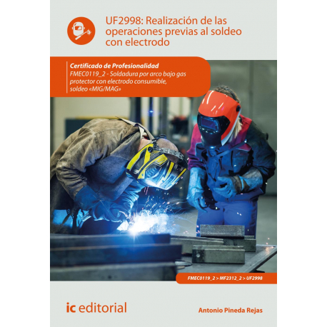 Realización de las operaciones previas al soldeo con electrodo UF2998