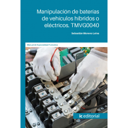 Manipulación de baterías de vehículos híbridos o eléctricos. TMVG0040