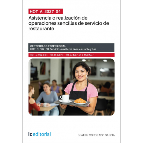HOT_A_3037_04. Asistencia o realización de operaciones sencillas de servicio de restaurante