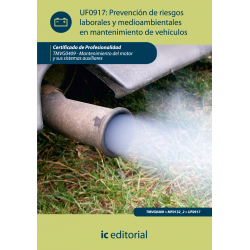 Prevención de riesgos, laborales y medioambientales en  mantenimiento de  vehículos UF0917