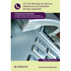 Montaje de sistemas telefónicos con centralitas de baja capacidad UF1118 