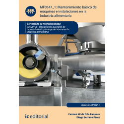 Mantenimiento básico de máquinas e instalaciones en la industria alimentaria. INAQ0108