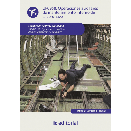 Operaciones auxiliares de mantenimiento interno de la aeronave UF0958