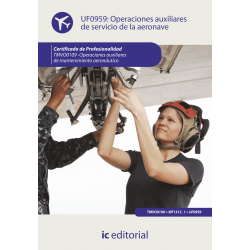 Operaciones auxiliares de servicios de la aeronave UF0959