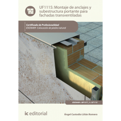 Montaje de anclajes y subestructura portante para fachadas transventiladas UF1115