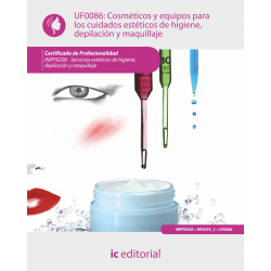Cosméticos y equipos para los cuidados estéticos de higiene, depilación y maquillaje UF0086