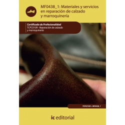Materiales y servicios en reparación de calzado y marroquinería. TCPC0109