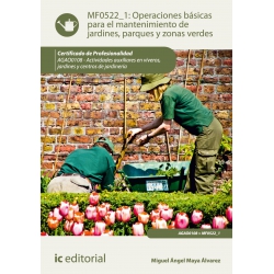 Operaciones básicas para el mantenimiento de jardines, parques y zonas verdes. AGAO0108