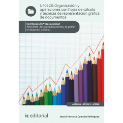 Organización y operaciones con hojas de cálculo y técnicas de representación gráfica de documentos  UF0328