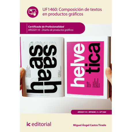 Composición de textos en productos gráficos UF1460