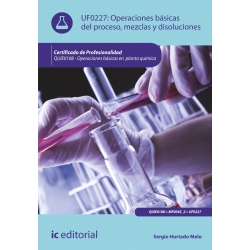 Operaciones básicas del proceso, mezclas y disoluciones. QUIE0108