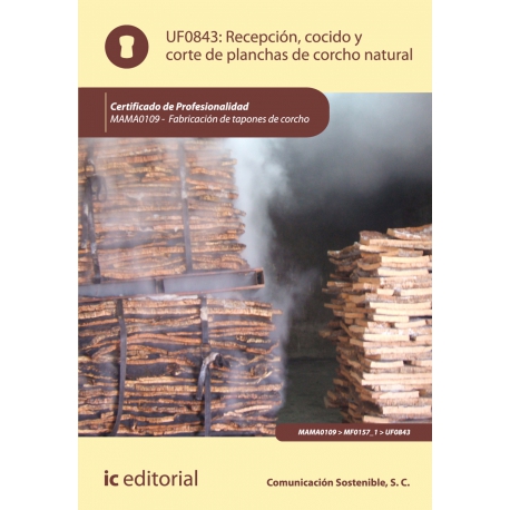 Recepción, cocido y corte de planchas de corcho natural. MAMA0109