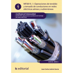 Operaciones de tendido y tensado de conductores en redes eléctricas aéreas y subterráneas. ELEE0108