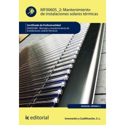 Mantenimiento de instalaciones solares térmicas. ENAE0208