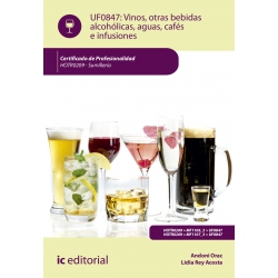 Vinos, otras bebidas alcohólicas, aguas, cafés e infusiones. HOTR0209