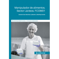 Manipulador de alimentos. Sector Lácteos. FCOM01