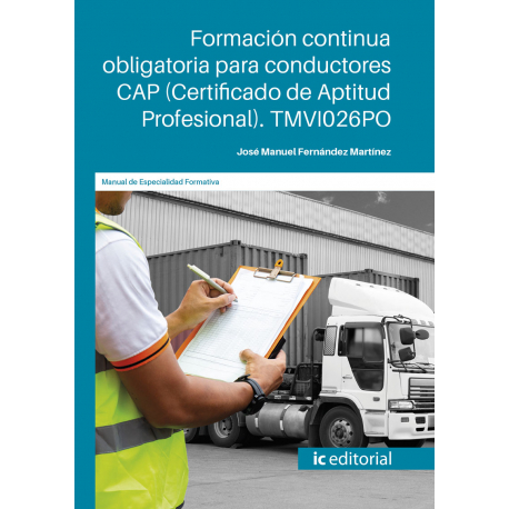 Formación continua obligatoria para conductores CAP (Certificado de Aptitud Profesional). TMVI026PO