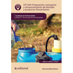 Preparación, transporte y almacenamiento de biocidas y productos fitosanitarios. SEAG0110