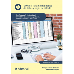 Tratamiento básico de datos y hojas de cálculo. UF0511