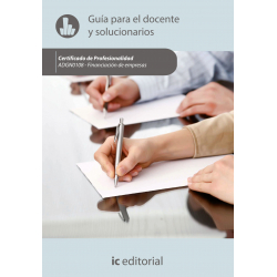 Financiación de empresas - Guía para el docente y solucionarios