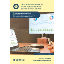 Procesadores de textos y presentaciones de información básicos. UF0510