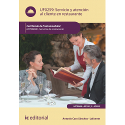 Servicio y atención al cliente en restaurante. UF0259