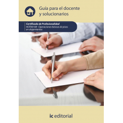 Operaciones básicas de pisos en alojamientos. HOTA0108 - Guía para el docente y solucionarios