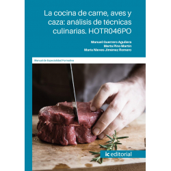 La cocina de carne, aves y caza: análisis de técnicas culinarias. HOTR046PO